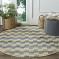 thumbnail image 2 of SAFAVIEH Montauk Irving Geometric Squares Cotton Area Rug, Gold/Multi, 6' x 6' Square, 2 of 10