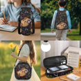 thumbnail image 3 of Yspwyqan Backpack Set for Teens, Musical Capybara Girls Lunchbox Set 4Pcs, Trendy Large Capacity Boys Backpack Set Fits 13 Inch Laptop for High School Hiking, 3 of 7