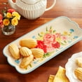 thumbnail image 2 of The Pioneer Woman Sweet Rose Ceramic 14.17-inch Tray, 2 of 6