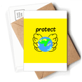 thumbnail image 1 of Protect Earth Hometown Art Deco  Fashion Postcards Envelopes Blank Note Cards Mailing, 1 of 4