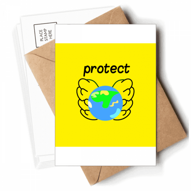 Protect Earth Hometown Art Deco Fashion Postcards Envelopes Blank Note Cards Mailing