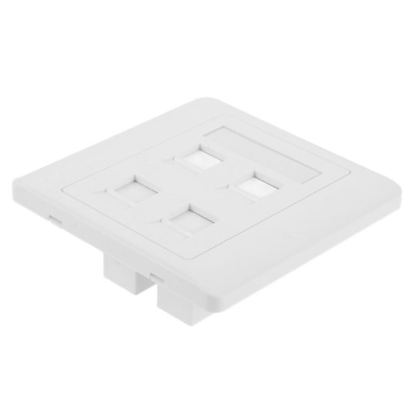 Phenofice Ethernet Faceplate ABS White 1Pcs for Efficient Cable Management Back to School