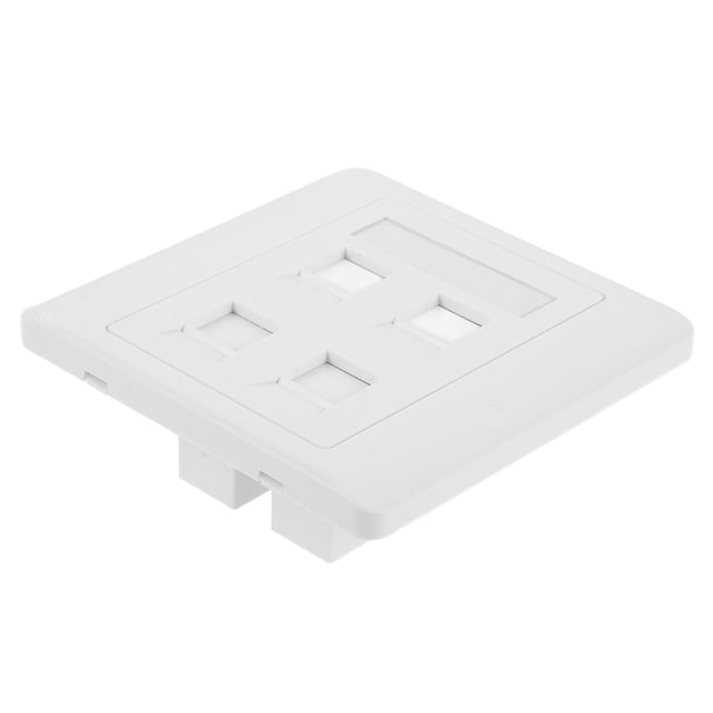 Phenofice Ethernet Faceplate ABS White 1Pcs for Efficient Cable Management Back to School