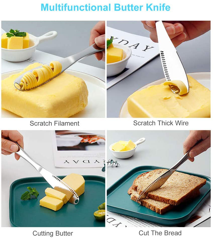 Stainless Steel spatula Spreader Knife, peanut butter and jelly, chocolate  or strawberry jam stirrer & jar scraper multifunction Stir, scrape, and  spread for BIG Jars with clean hands .By Simple preading 