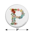 thumbnail image 3 of Letter P Floral Monogram Initial Kitchen Refrigerator Locker Button Magnet, 3 of 6