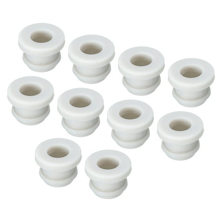 

Pack of 10 Snap Rubber Grommet Plug 12mm OD 6mm ID Electrical Box Cable Pipe Seal Anti Scratch Grey