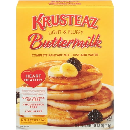 Krusteaz Heart Healthy Buttermilk Pancake Mix, 25.2 oz Box