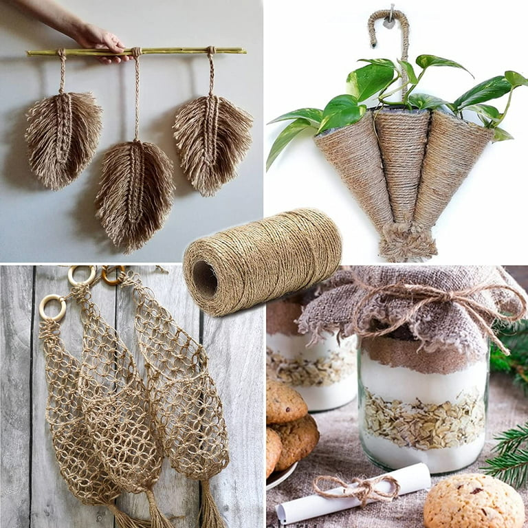 2pcs Jute Strings Thin Rope Gift Box Packing Decorating Thin Jute Rope for  Crafts 