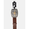 thumbnail image 3 of Kacey Lee Women's Embossed Leather Belt with Longhorn Buckle, 3 of 4