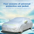 thumbnail image 2 of Labymos Car Cover Full Sedan Covers with Reflective Strip Sunscreen Protection Dustproof &Waterproof UV Scratch-Resistant, 2 of 8