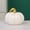 10*8.2cm-White, variant on Glossy Hollow Ceramic Pumpkin Tabletop Ornament with Golden Stem, 3 Sizes 3 Colors Optional, Fall Halloween Thanksgiving Farmhouse Desktop Decor,H