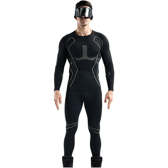 Ensemble de sous-Vêtements Thermiques Unisexes - sous-Vêtements Longs pour Femmes/hommes Couche de Base Chaude pour Temps Froid