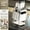 Original color - Stainless Steel Knife Holder, variant on Kitchen Stainless Steel Knife Rack Slanted Insert Milk White Scissors and Kitchen Knives with Tray Draining Multi-Slot Countertop Storage Rack