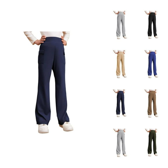 Cute Clothes for Teen Girls Pants Girls Girls Uniformss Pants Teen School Flare Flared Trousers Size 6 15 Years