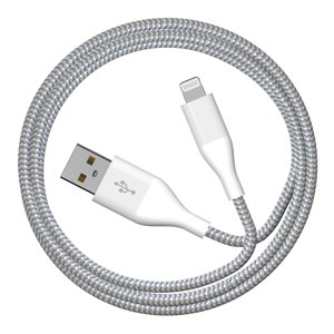 Auto Drive 6ft Braided Lightning to USB-A Cable, MFi Certified