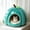 Light Blue L_New#1038, variant on Pumpkin Shape Soft Enclosed Pet Cave Bed with Removable Cushion for Cats and Small Dogs