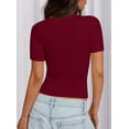 thumbnail image 5 of Remera PRETTYGARDEN 2025 Verano Tejido Acanalado Ajustado M, 5 of 5