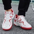 thumbnail image 2 of Rokment Couples Running Walking Tennis Shoes for Women Men Unisex Breathable Mesh Basketball Volleyball Badminton Training Sneakers Red Size 9.5, 2 of 6