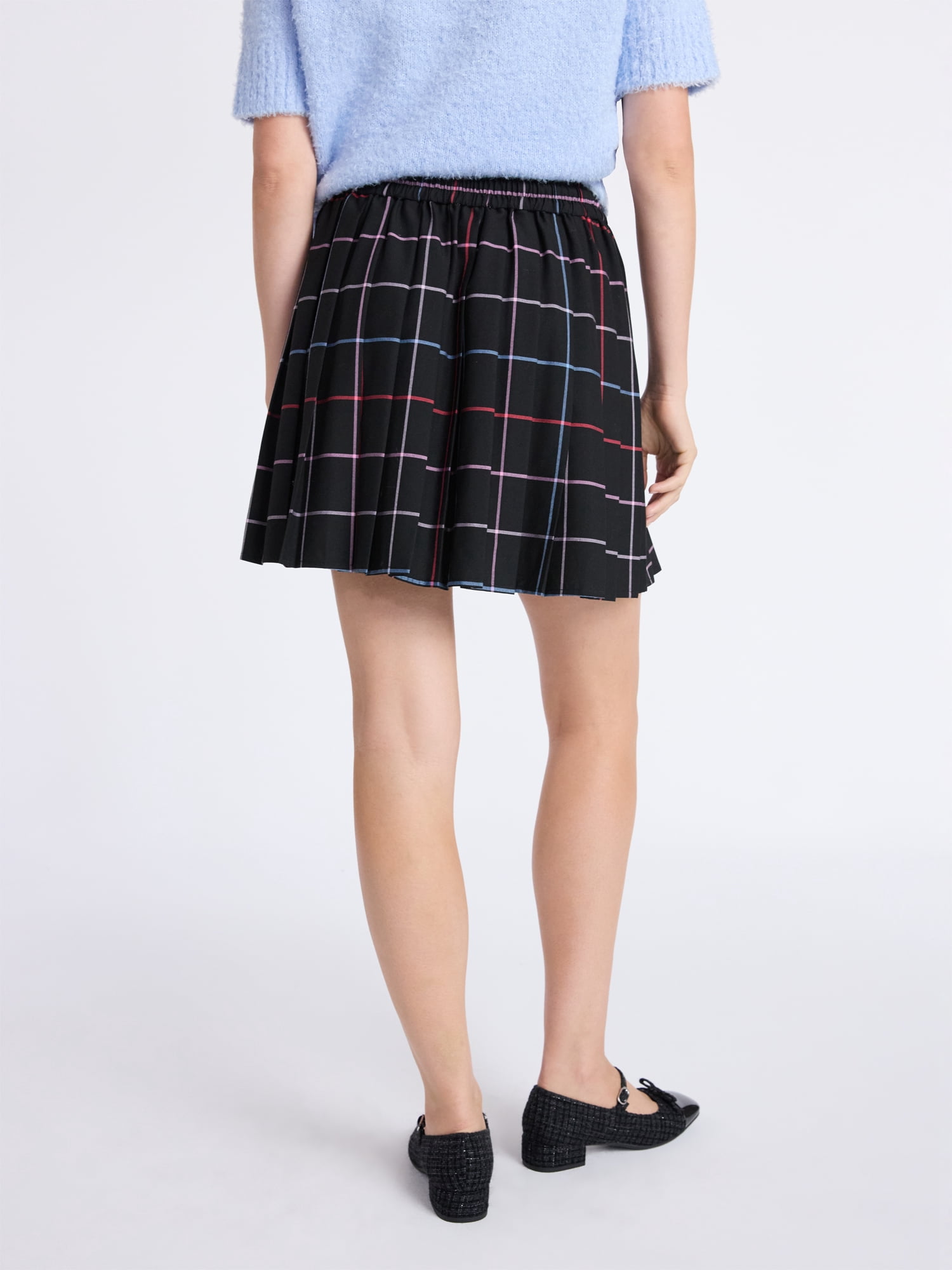 Free Assembly Women's Pleated Mini Skirt, Sizes XS-XXL