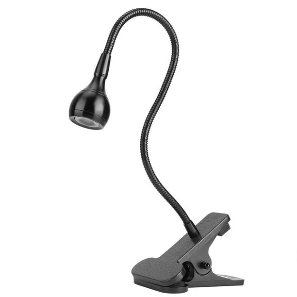 USB Lampe de Bureau Noire à Pince, 3 Couleurs, Lampe de Lecture pour Lire  au Lit