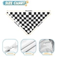 thumbnail image 6 of Dog Bandana 2 Pack,Black and White Checkered Pattern Bandanas for Dogs,Cat Bandana,Small/ Large Dog Bandana 2 Size,Dog Bandanas, 6 of 6