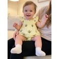 thumbnail image 6 of Cenuakty Baby Girls Summer Clothing Set Fashionable Cute Bee Print Flying Sleeve Tank Tops with Shorts 2Pcs Outfit, 6 of 9