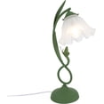 thumbnail image 2 of Glass Table Lamp Flower Table Lamp, E26 Green Bedside Lamp Reading Lamp Dining Table Lamp Green Glass Lamp Shade, Lamp Can be Compatible with LED Lamp, Halogen Lamp, Incandescent Lamp, 2 of 9
