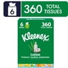 Kleenex Lotion Facial Tissues with Coconut Oil, 6 Cube Boxes, 60 Tissues per Box, 3-Ply