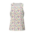 thumbnail image 4 of Fotbe Cute Flower Pattern Men's Quick Dry Workout Tank Top Gym Muscle Tee Fitness Bodybuilding Sleeveless T Shirt Breathable Workout Shirt-XX-Large, 4 of 9