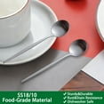 thumbnail image 4 of Stainless Steel Coffee Spoon for Iced Tea | Long-Handled Stirring Spoon for Desserts & Drinks | Dishwasher Safe | 1-Piece Set, 4 of 6