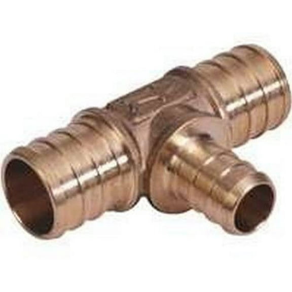SharkBite Tee Pipe Fitting 3/4 In. Barb X 3/4 In. Barb X 1/2 In. - Bagged - Multicolor