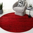 thumbnail image 2 of SAFAVIEH Adirondack Linnette Abstract Area Rug, Red/Black, 10' x 10' Round, 2 of 5
