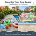 thumbnail image 7 of NOGIS Pool Floats Storage Bag,Pool Float Toy storage Mesh Bag,Adjustable Swimming Pool Hanging Mesh Organizer Net Bag for Floats,Balls,Water Inflatable Toys and Other Pool Accessories (Green), 7 of 7