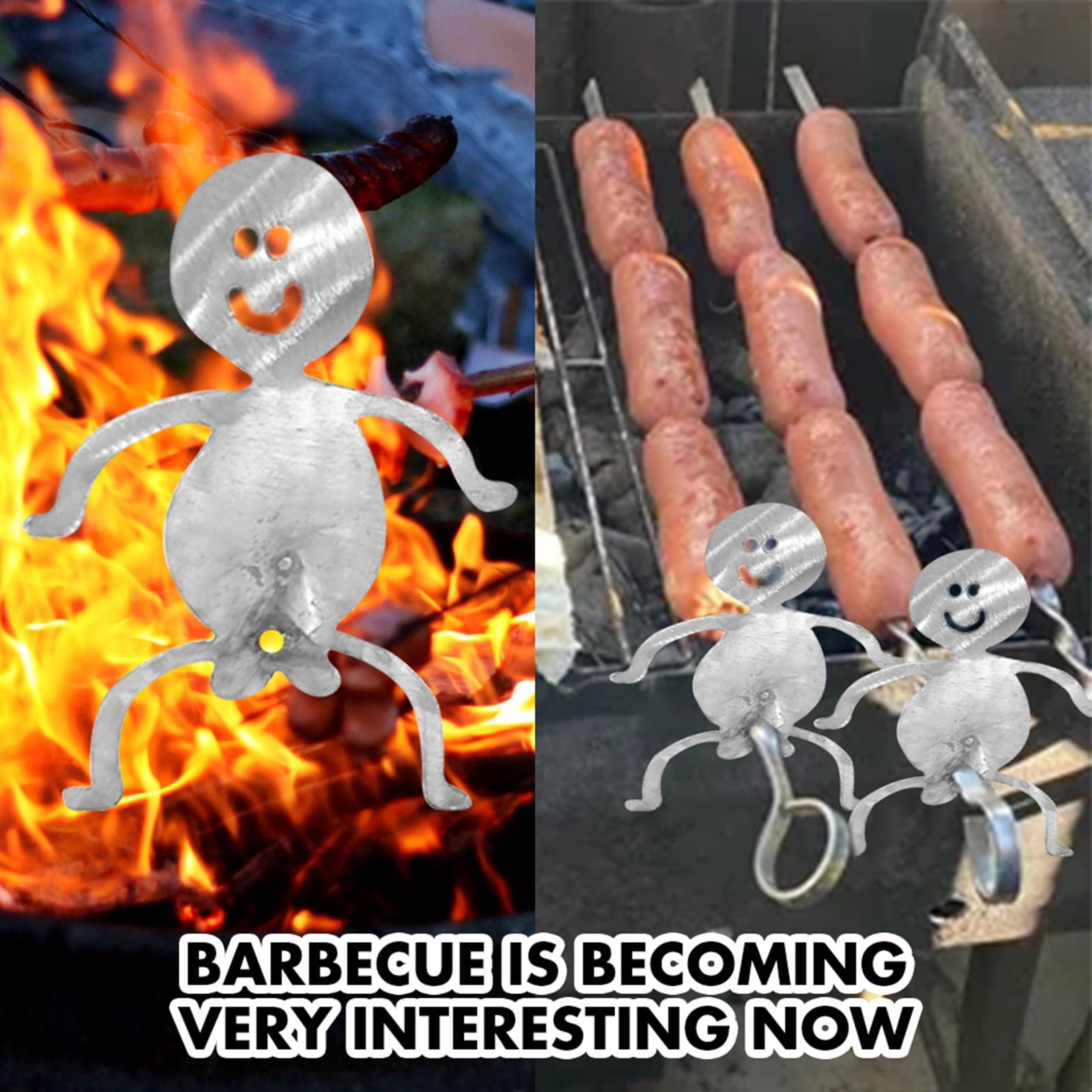 Hot Dog Roaster Griddles Grill Pans Man Bbq Hotdog Man And