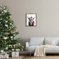 thumbnail image 3 of Stupell Industries Cow in Christmas Sweater Holiday Painting Gray Floater Framed Canvas Art Print Wall Art, 17 x 21, 3 of 10