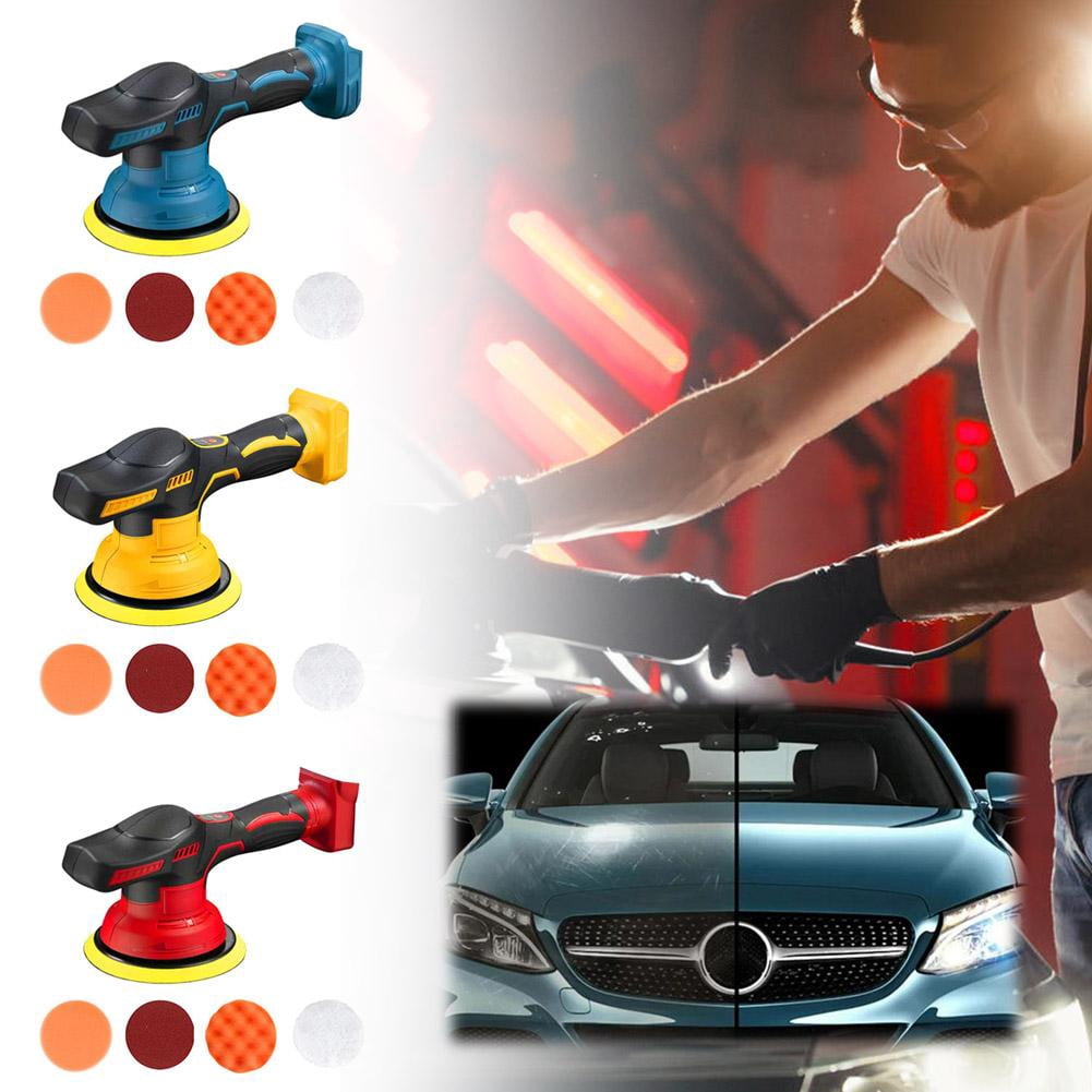 Cordless Car Polisher Kit, 8-Speed Electric Buffer with Digital Display, Lithium-Ion Detailing Tool for Polishing, Waxing, Buffing & Grinding, Lightweight Portable Polishing Machine for Car, Boat