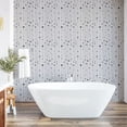 thumbnail image 6 of Ambesonne Muted Colors Peel & Stick Wallpaper for Home, Greyscale Lines Dots, 13"x72", Grey and Coconut, 6 of 6