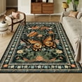 thumbnail image 6 of Lahome Decor 5'x7' Butterfly Bedroom Rug,Area Rugs 5x7ft Rugs for Living Room, Non-Slip Washable Rugs Stain Resistant Boho Floral Rug Low-Pile Throw Rug for ‎Dining Room Office,Black, 6 of 10