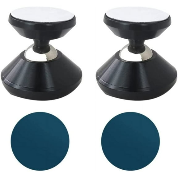 2X Magnetic Phone Car Mount Powerful Magnets Car Mount Holder for Dashboard with Strong Adhesive Fits for All iPhone Samsung Galaxy Smartphone 2 Pack Black