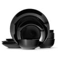 thumbnail image 5 of Lefonte Dinnerware Sets, Fine Porcelain Dinnerware Sets, Plates and Bowls Sets, Dishes, 12-Piece Service for 4, Black, 5 of 5