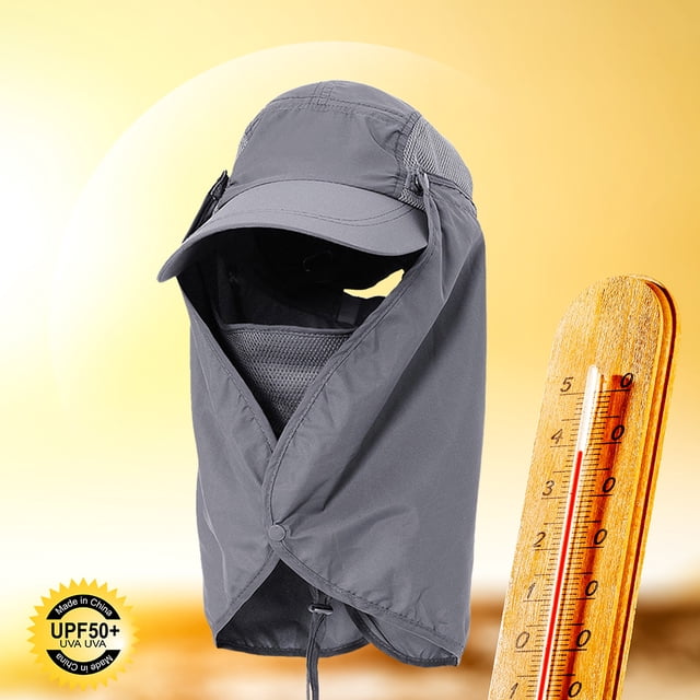 Sombrero de protección facial transpirable, protector de cuello, gorra de protección solar a prueba de viento para hombres y mujeres Ndcxsfigh Para Estrenar
