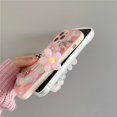 thumbnail image 5 of Compatible with iPhone 13 Pro Max Case,Cute 3D Flower Wrist Chain Floral Print Cover Camera Protection Shockproof Phone Case for Women Girls Design for iPhone 13 Pro Max-Pink, 5 of 12