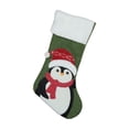 thumbnail image 2 of Xihbxyly Venta y Oferta Media Navideñas Tejidas con Diseños de Papá Noel y Muñeco de Nieve Bolsas de Regalo Rojas Ideales para Colgar En Árbol de Navidad, 2 of 7