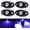 Blue, variant on Blue LED Rock Lights, 4 Pods Neon 12V Waterproof Underglow Underbody Kit Crawler Crawling Dome Exterior Wheel Lights for ATV RZR UTV SUV Off-Road Auto Boat Motorcycle Glow Trail Rig Fender Lamp