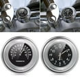 thumbnail image 2 of Motorcycles Clock Waterproof Handlebar Watch Aluminum Motorcycle Handlebar Clock Temp Gauge, 2 of 8