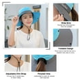 thumbnail image 4 of Sombrero para el sol para mujer, protección UV, ala ancha, cola de caballo, agujero, ligero, ajustab Abanopi Sombrero de sol para mujer, 4 of 7