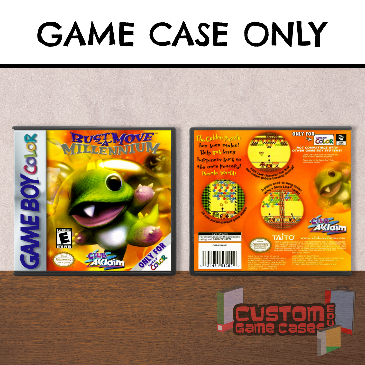Bust A Move Millennium (GBC) Game Boy Color Game Case Only No