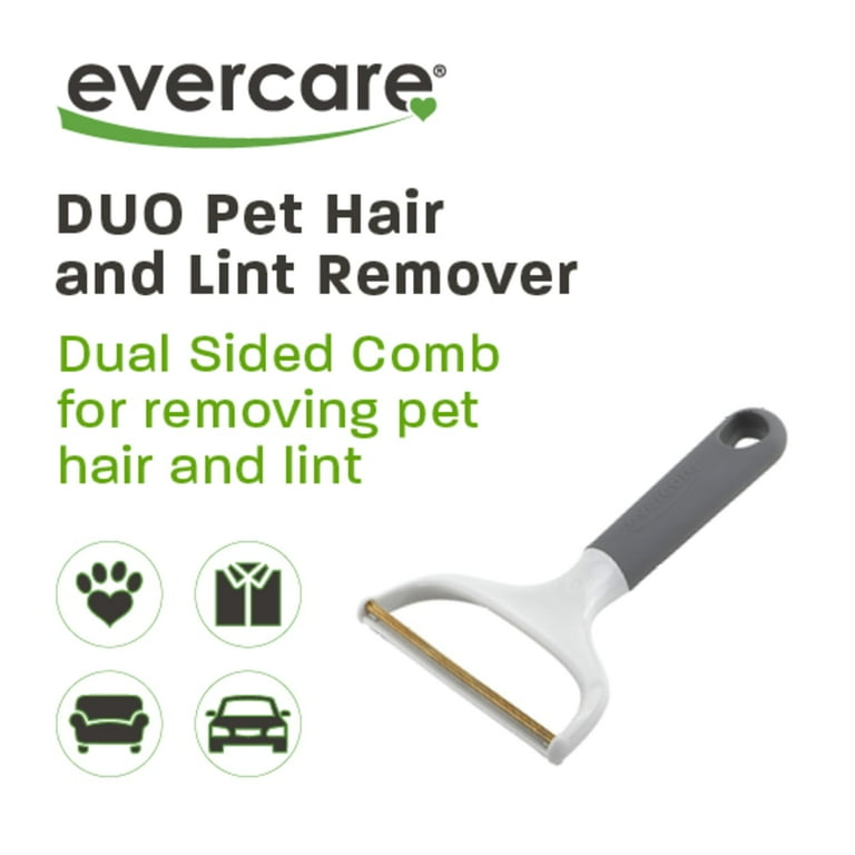 Evercare Reusable Duo Pet Hair Remover Tool, Dual Sided