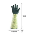 thumbnail image 2 of Gardening Gloves Long Sleeve | Printed Puncture Resistant Garden Work Gloves | Extended Cuff Wrist Protection for Planting Pruning Yard Labor | Breathable Stylish Design | 1 Pair, 2 of 2