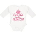 thumbnail image 3 of Inktastic So Cute Princess Girls Long Sleeve Baby Bodysuit, 3 of 5